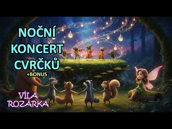 Noční koncert cvrčků (pohádka na spaní)