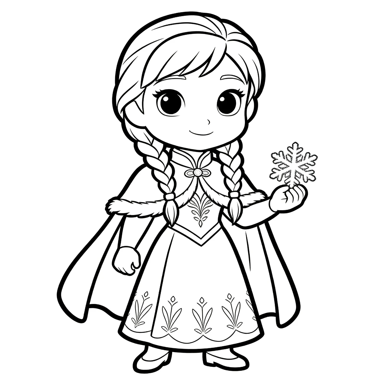 Anna Frozen - princezna v zimním oblečení (variant 2)