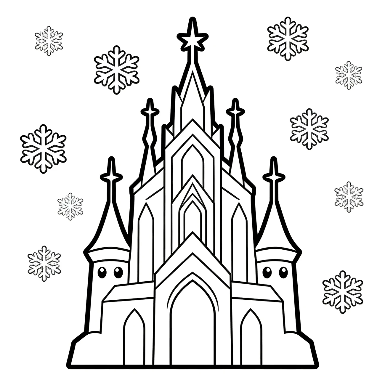 Ledový hrad Elsy z Frozen (variant 2)