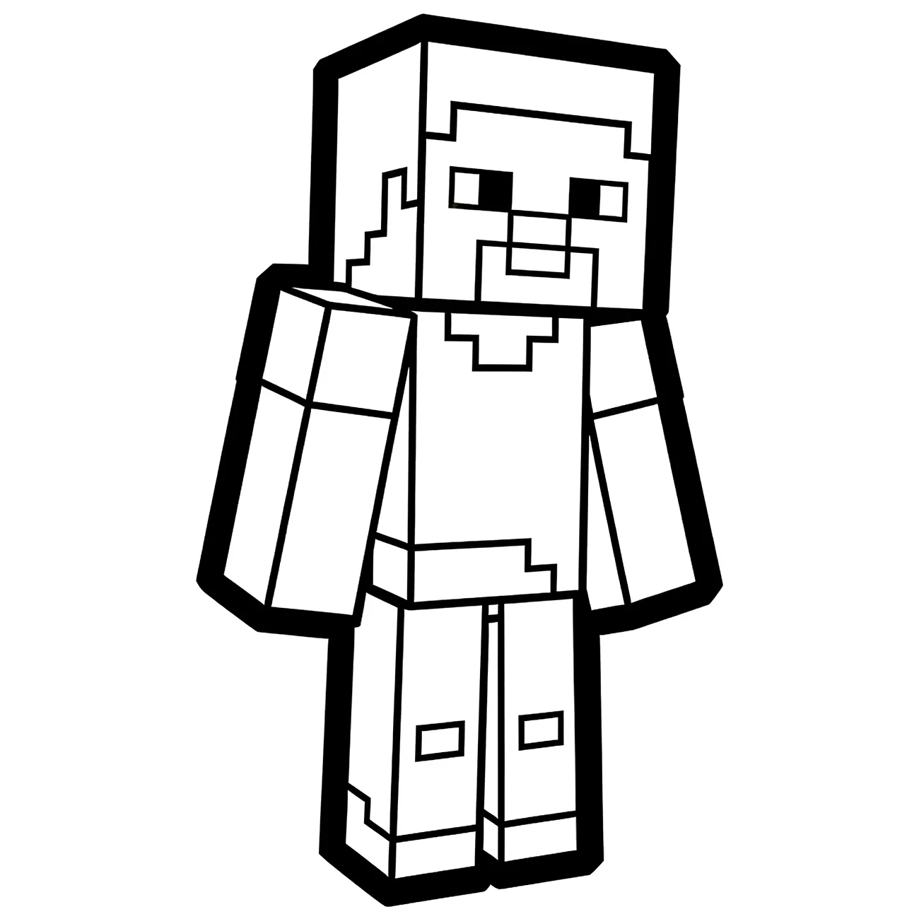 Minecraft Steve - hlavní postava (variant 2)