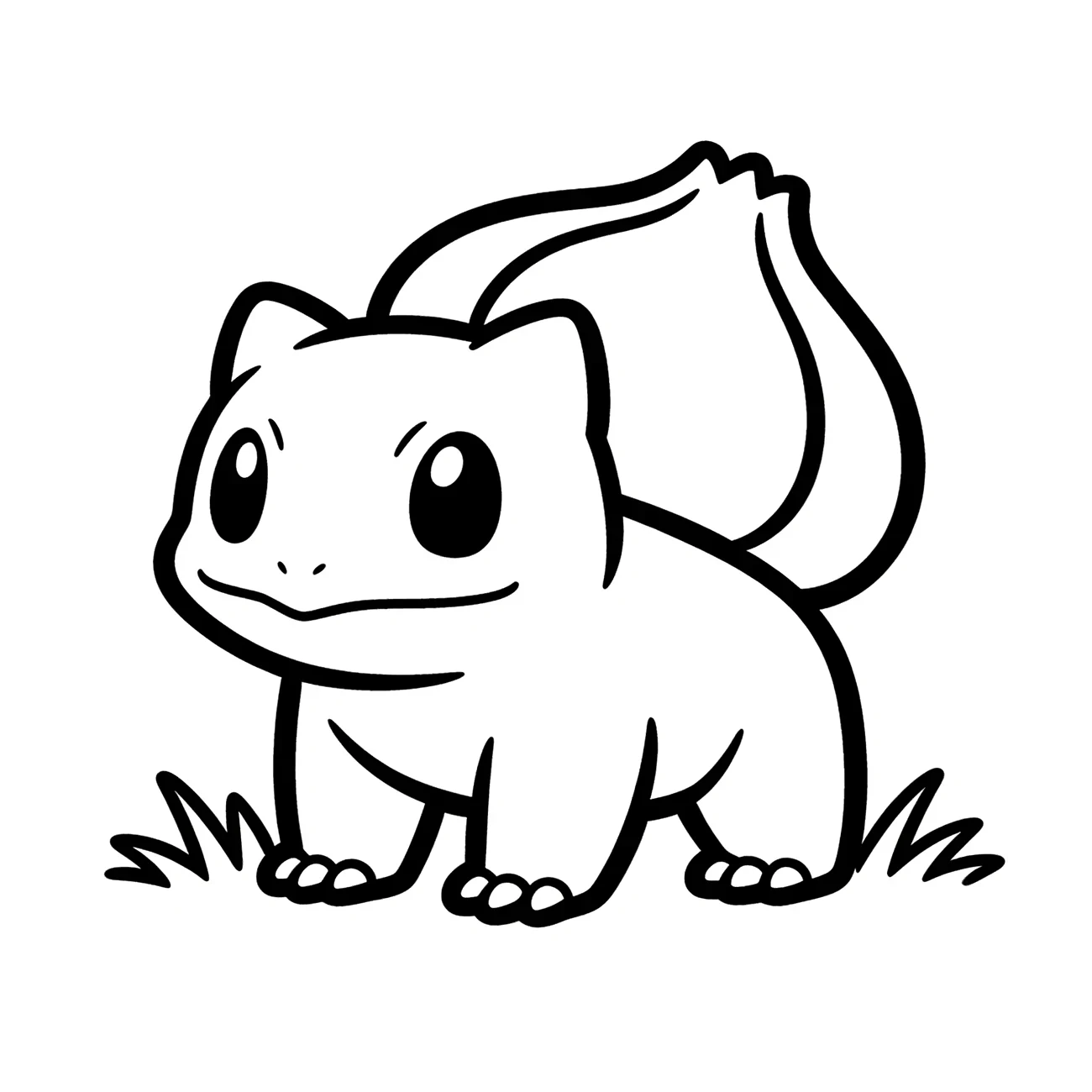 Bulbasaur Pokémon s rostlinou na hřbetě (variant 2)