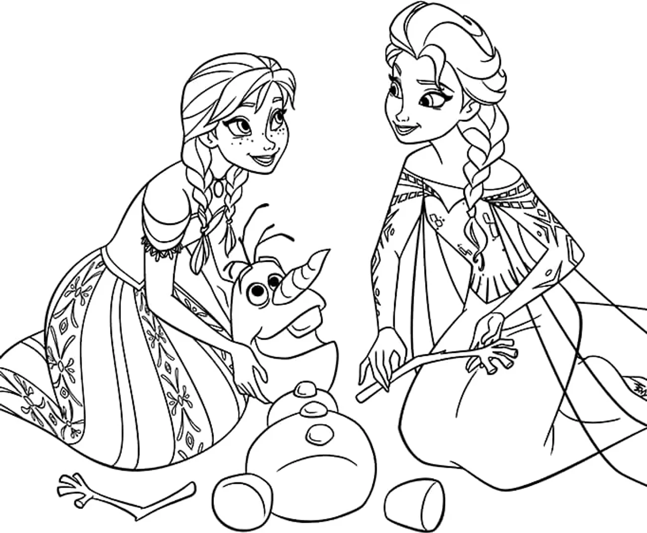 Omalovánka - Frozen - 2