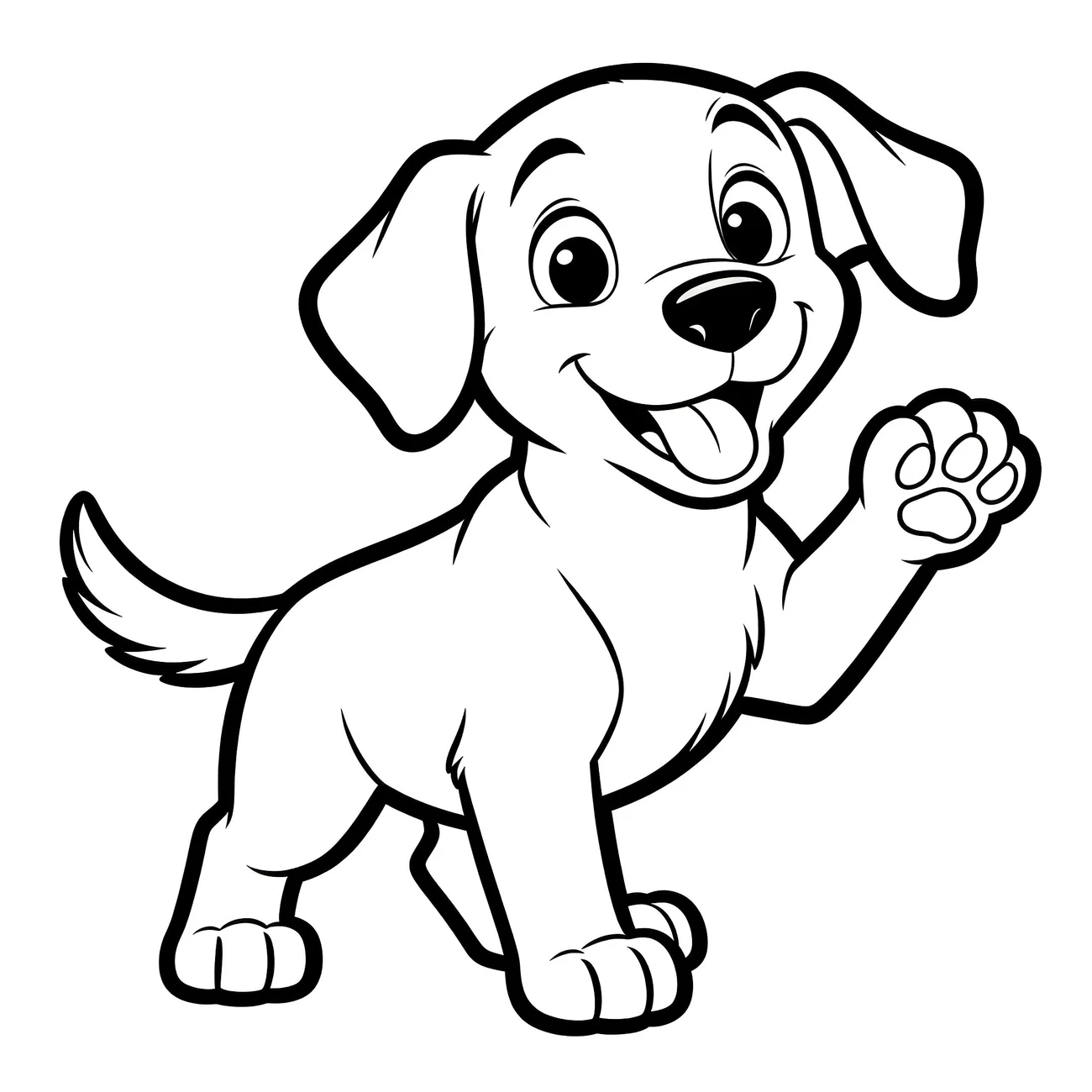 Labrador skákající
