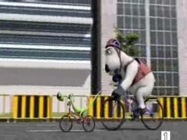 Bernard the Bear - Medvěd Bernard - Cyklista