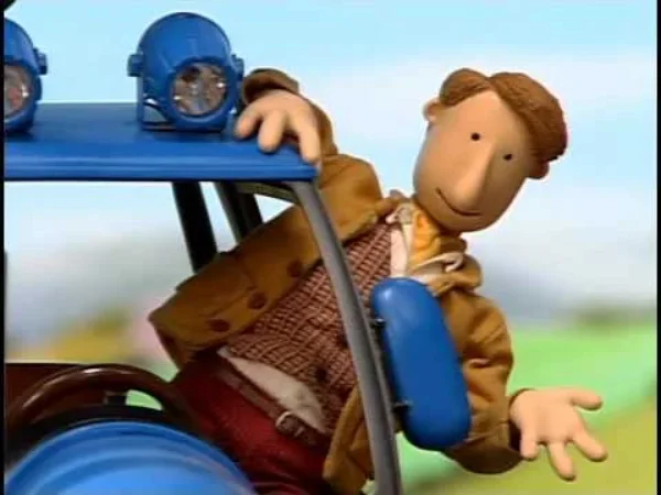 Červený traktor