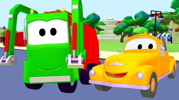 Město aut - Odťahovák a smetařské auto